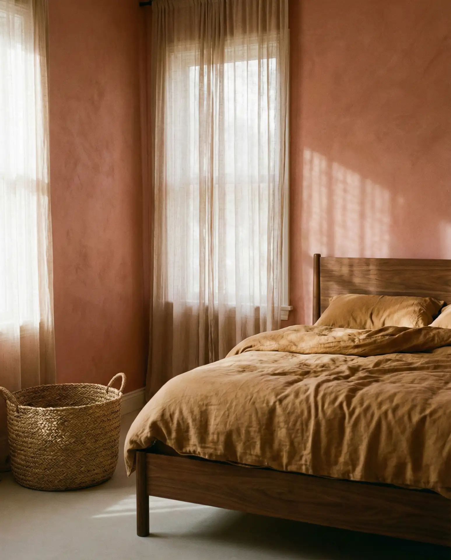 Pink and Brown Earthy Bedroom Retreat 1