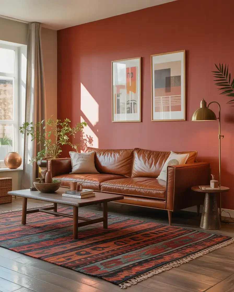 Red and Brown Warm Bold Living Room 2