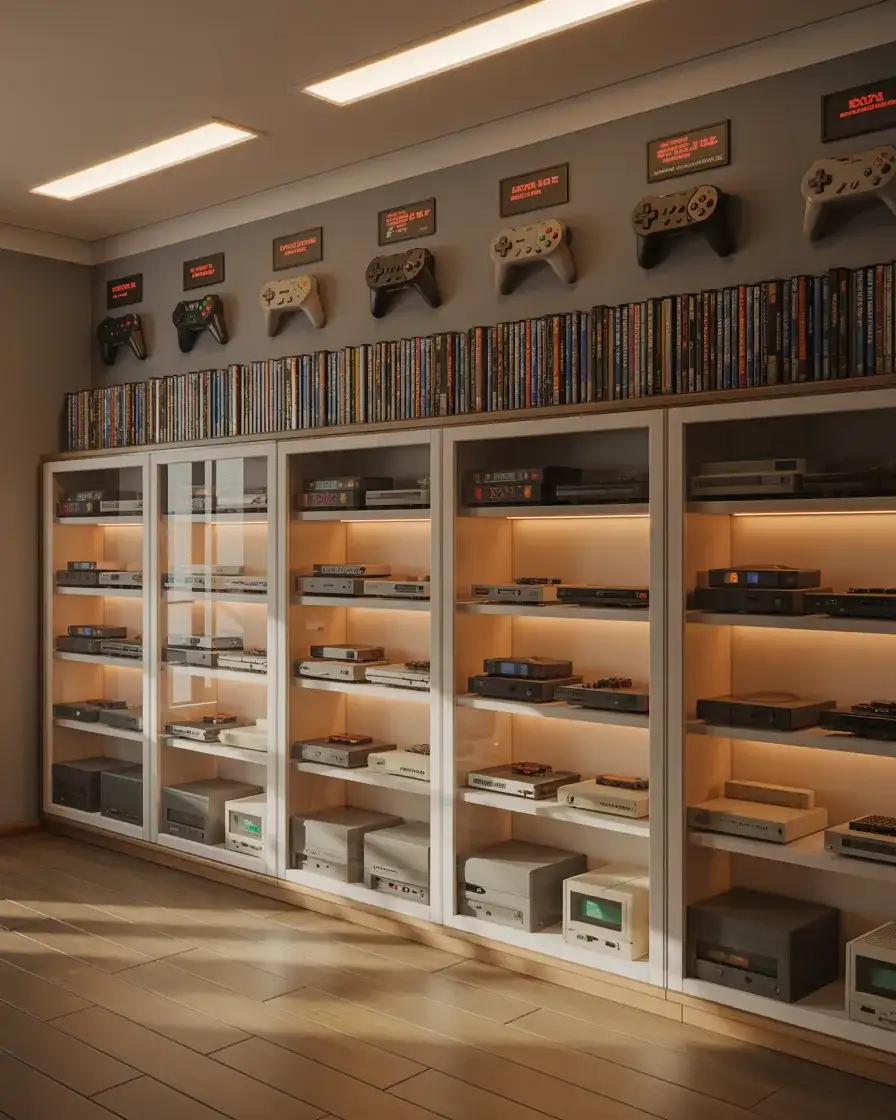 Retro Console Collection Display Room 1