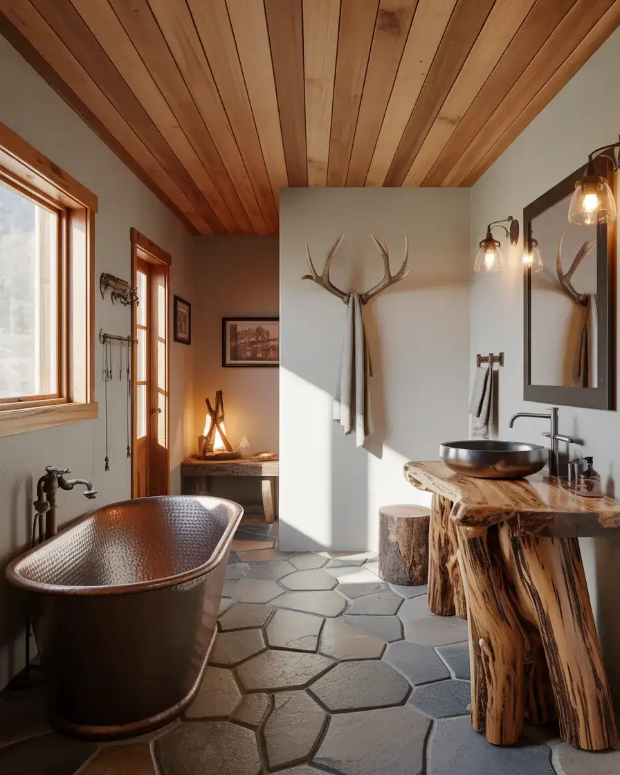 Rustic Lodge-Style Bathrooms 1