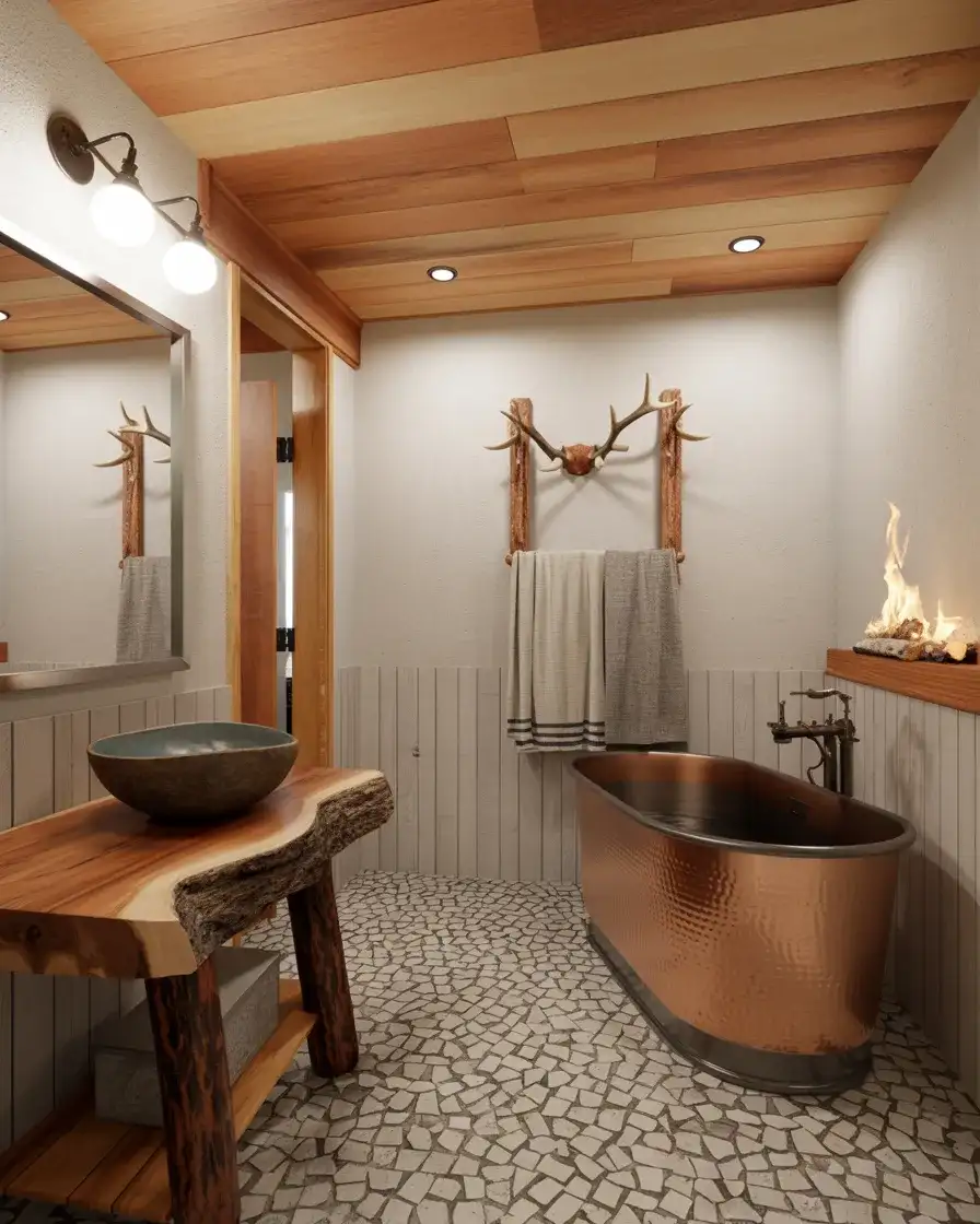 Rustic Lodge-Style Bathrooms 2