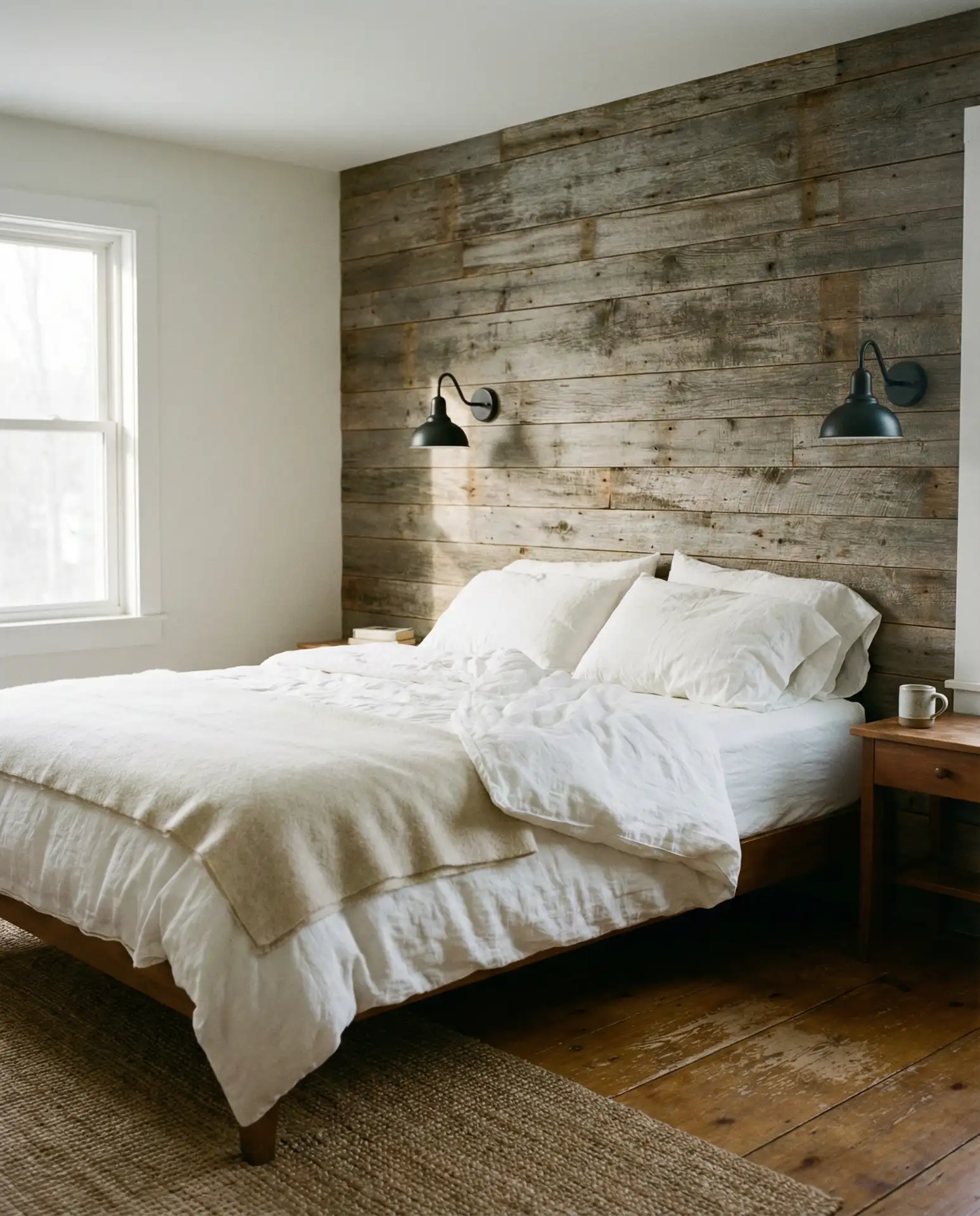 Rustic Reclaimed Wood Accent Wall 2