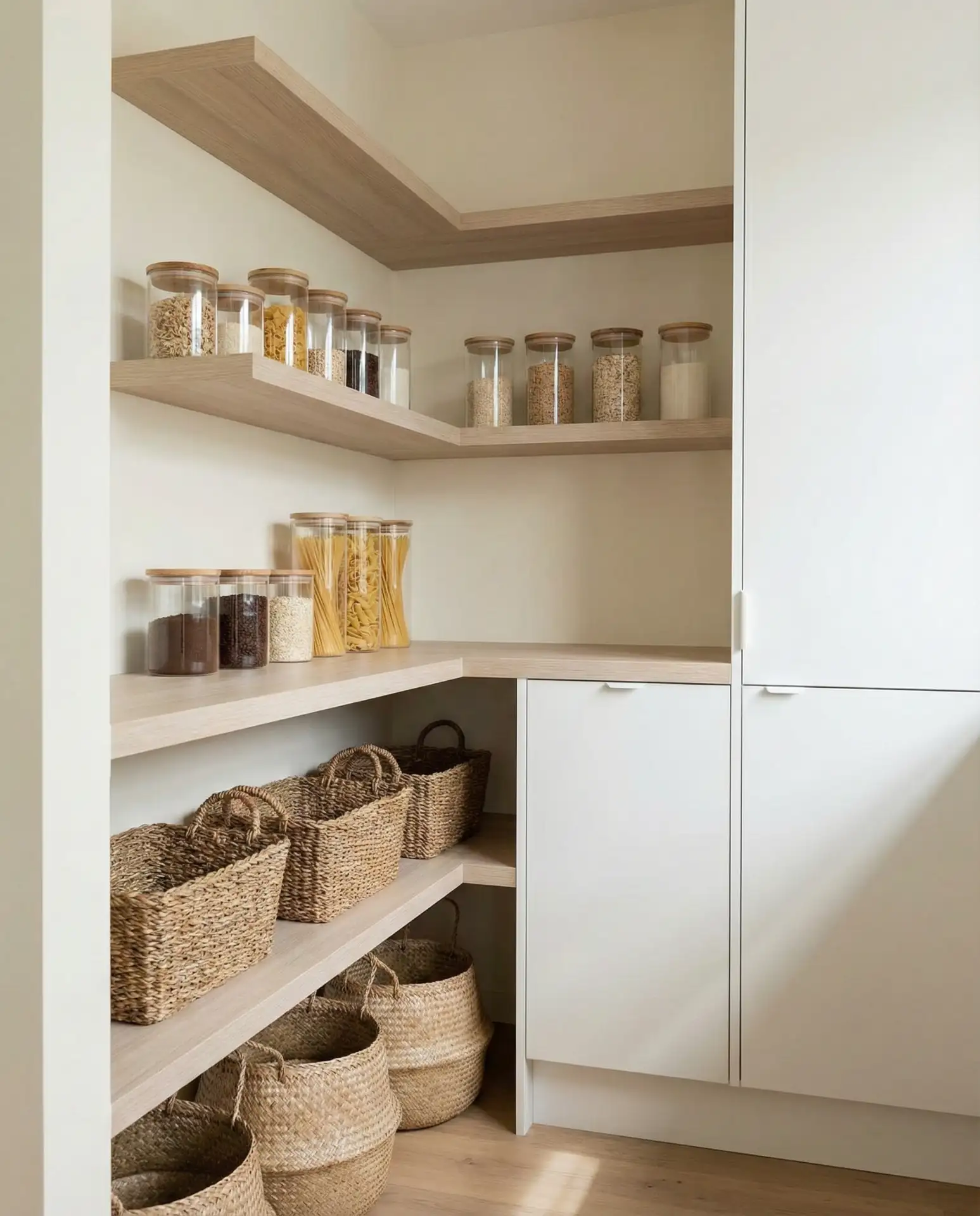Scandinavian-Inspired Corner Pantry 2