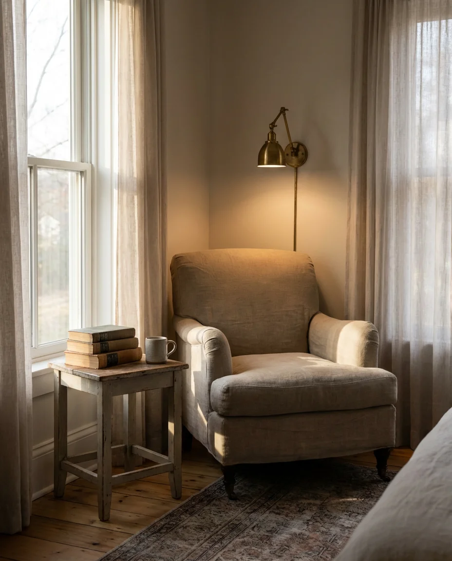 Sconce Lighting for a Reading Nook Corner 1
