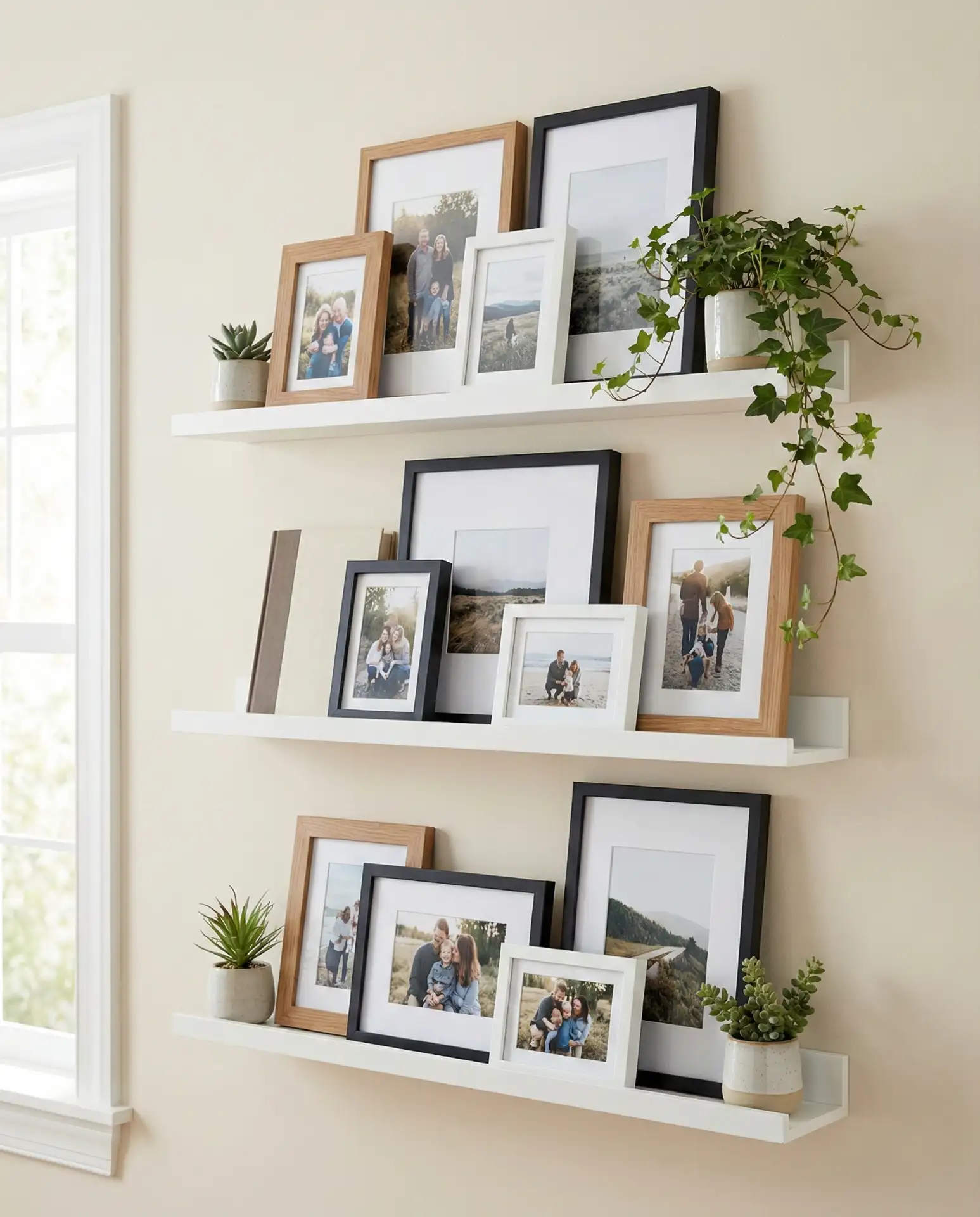 Shelf Ledge Photo Display 2