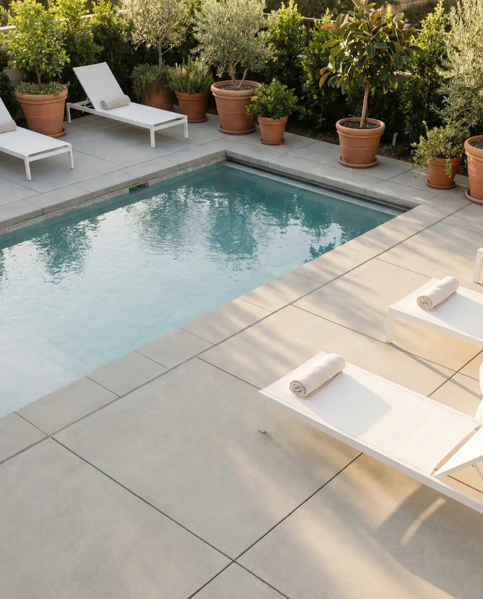 Sleek Modern Inground Pool with Minimalist Patio 1