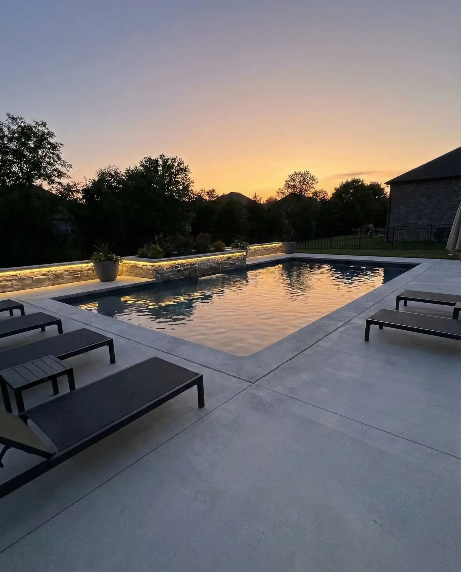 Sleek Modern Inground Pool with Minimalist Patio 2