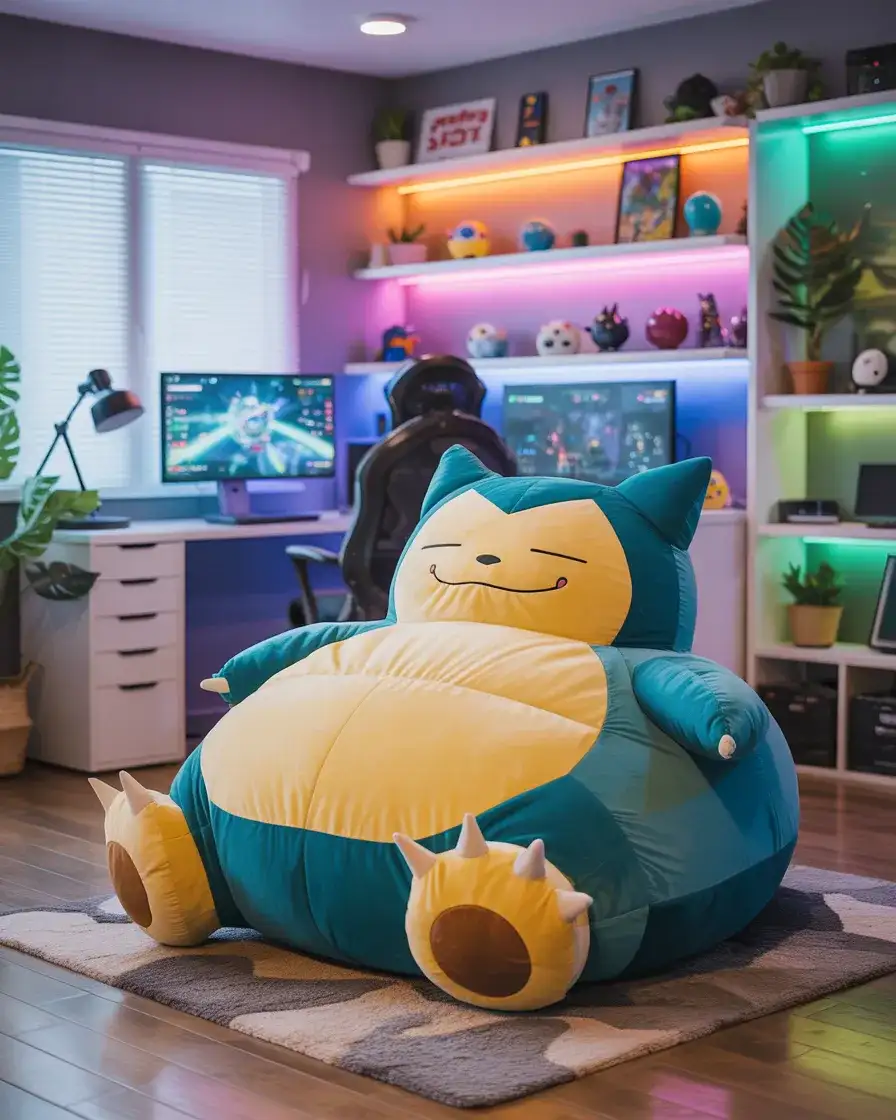 Snorlax Bean Bag for a Gaming or Kids' Room 1