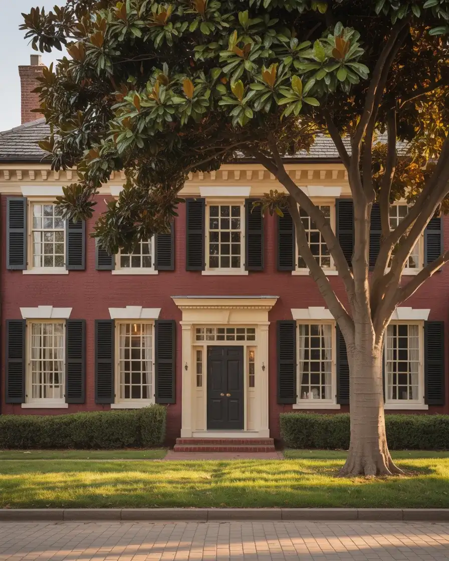 Soft Indian Red with Cream Trim 2