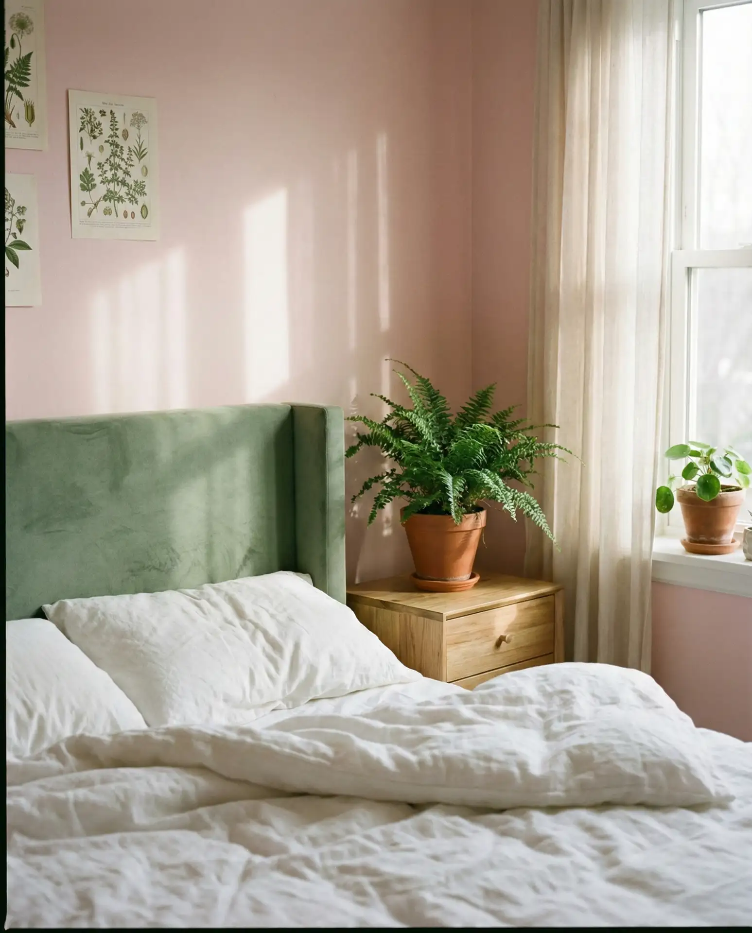 Soft Pink and Green Harmony 2