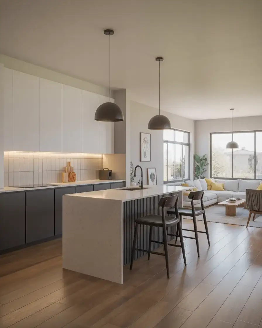 Split Level Kitchen That Connects Two Worlds 1