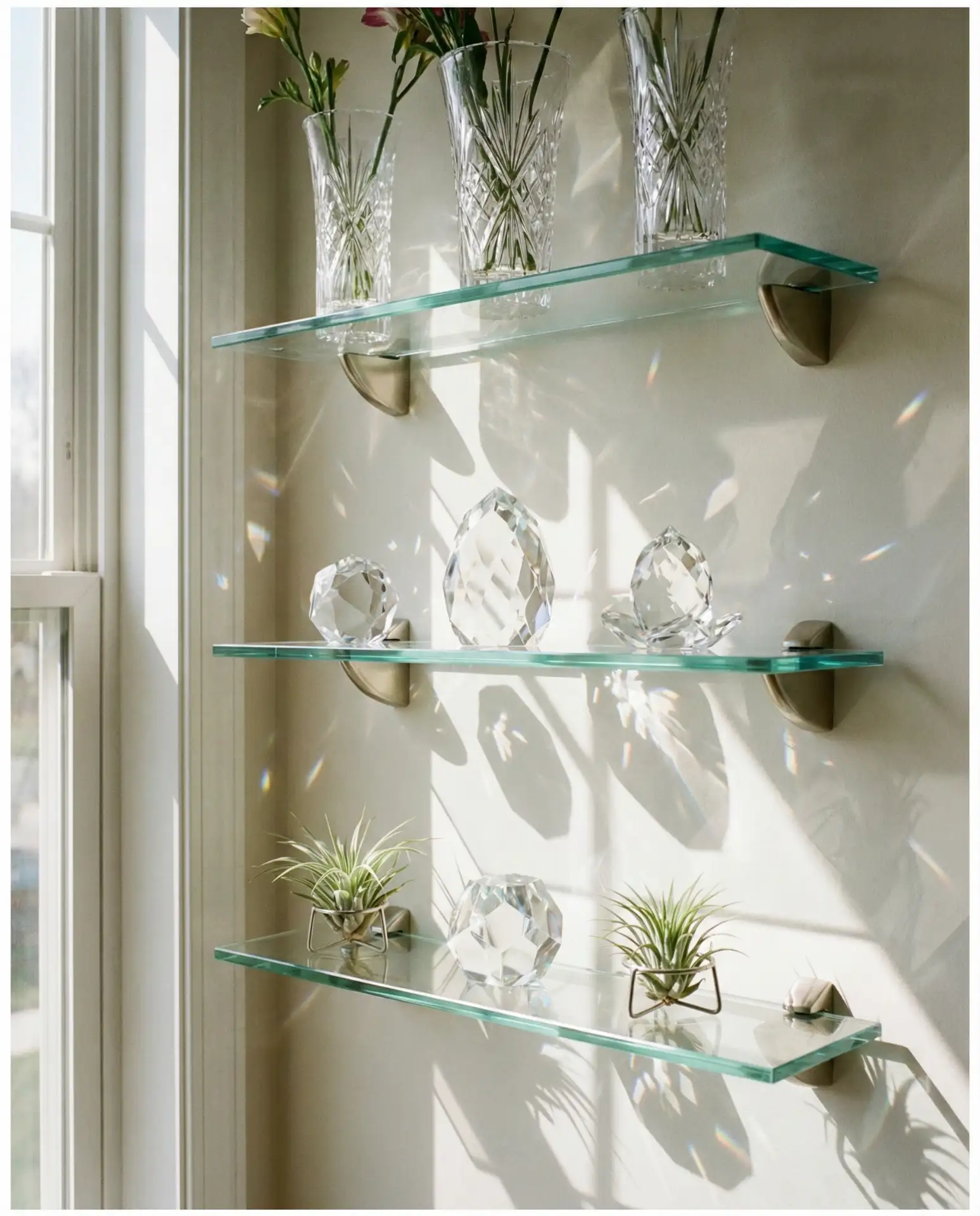 Staggered Box Shelves for Modern Visual Interest 1