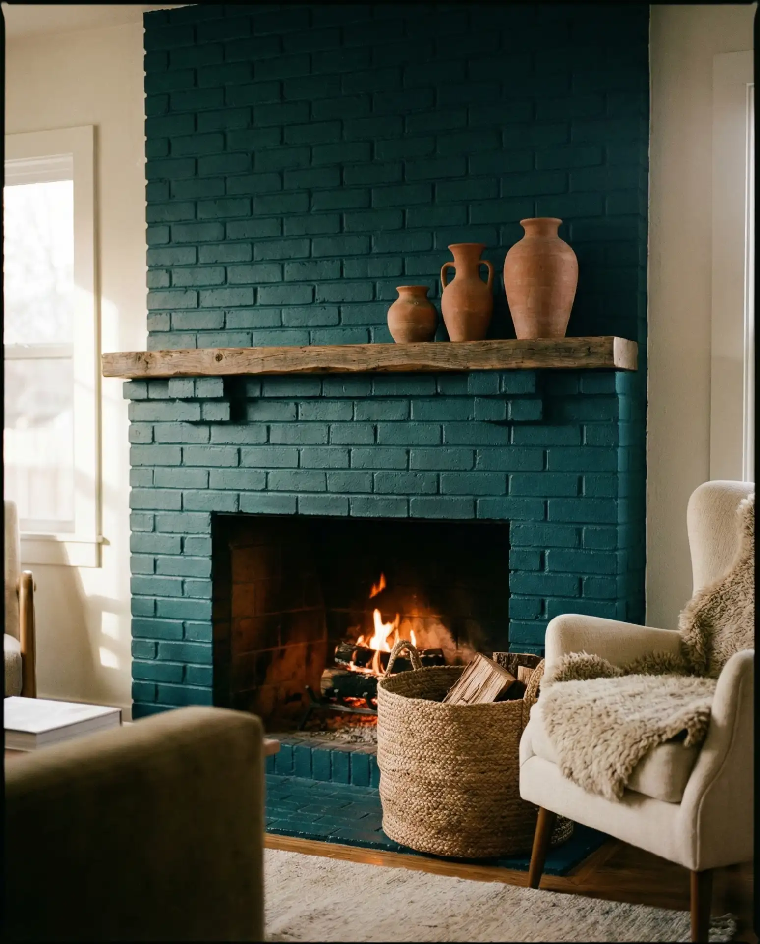 Statement Fireplace with Dark Surround 1