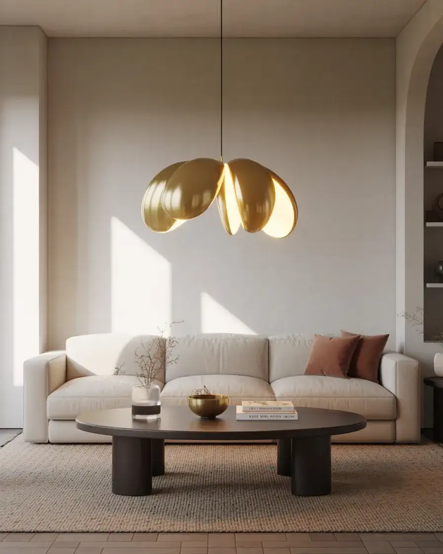 Statement Lighting with Sculptural Fixture 2