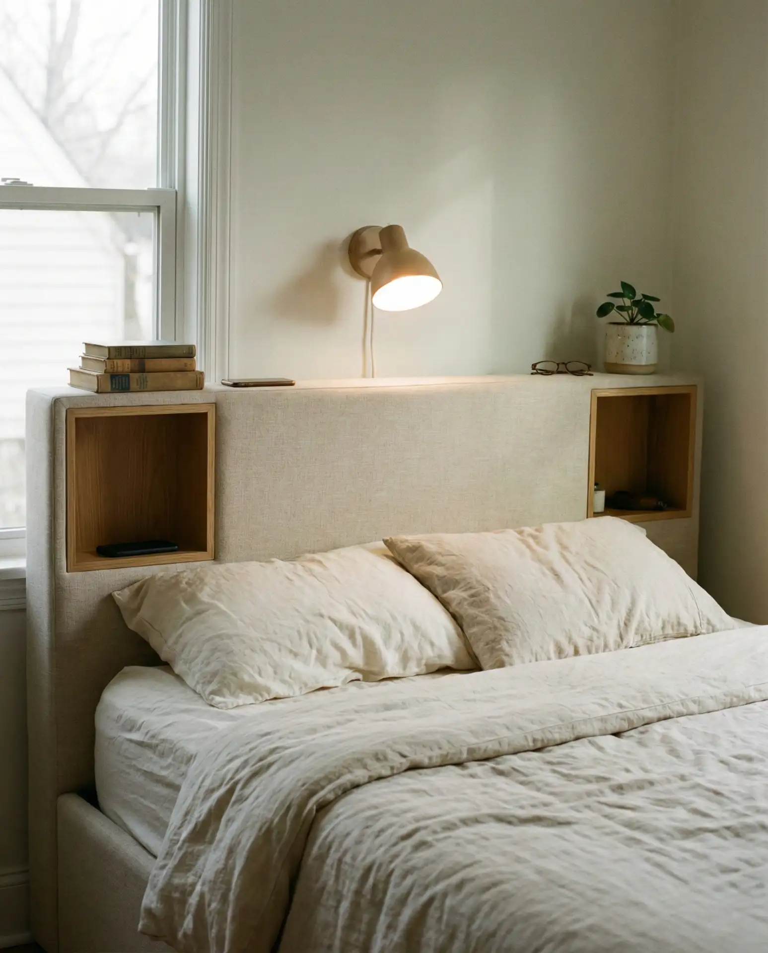 Storage Headboard with Hidden Compartments 1