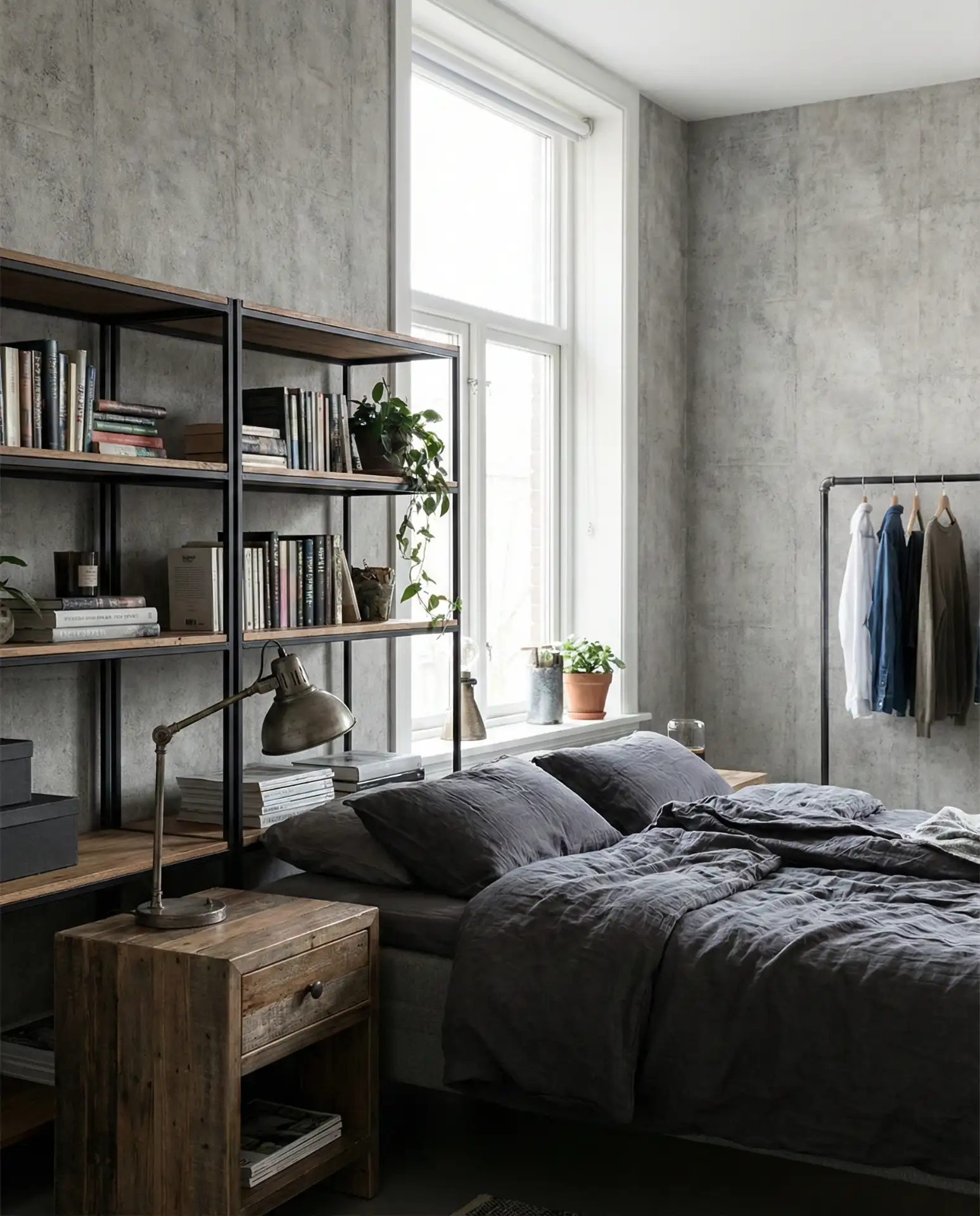 Streamlined Industrial Style Teen Loft 1