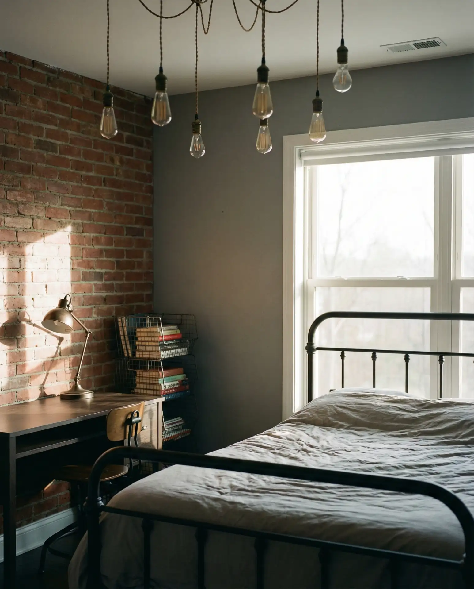 Streamlined Industrial Style Teen Loft 2