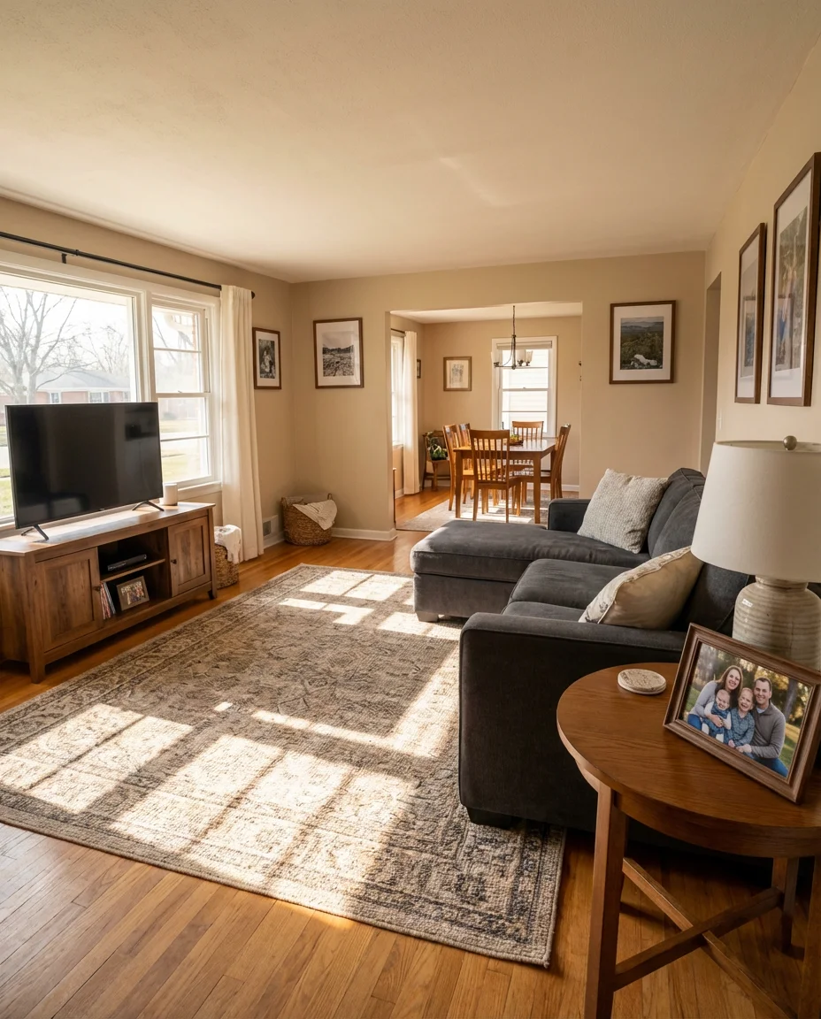 Suburban Bloxburg Living Room With Familiar Warmth 1