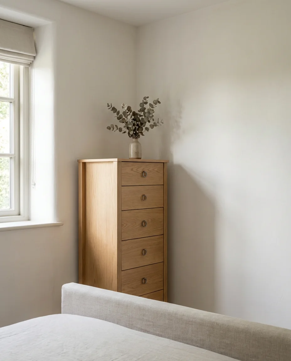 Tall Narrow Dresser to Maximize Vertical Space 2