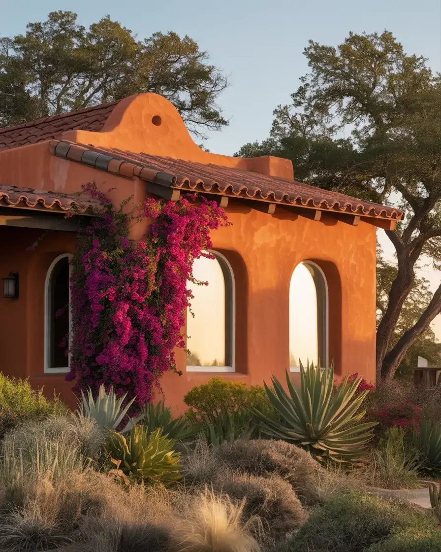 Terracotta with White Windows on a Mediterranean Home 2