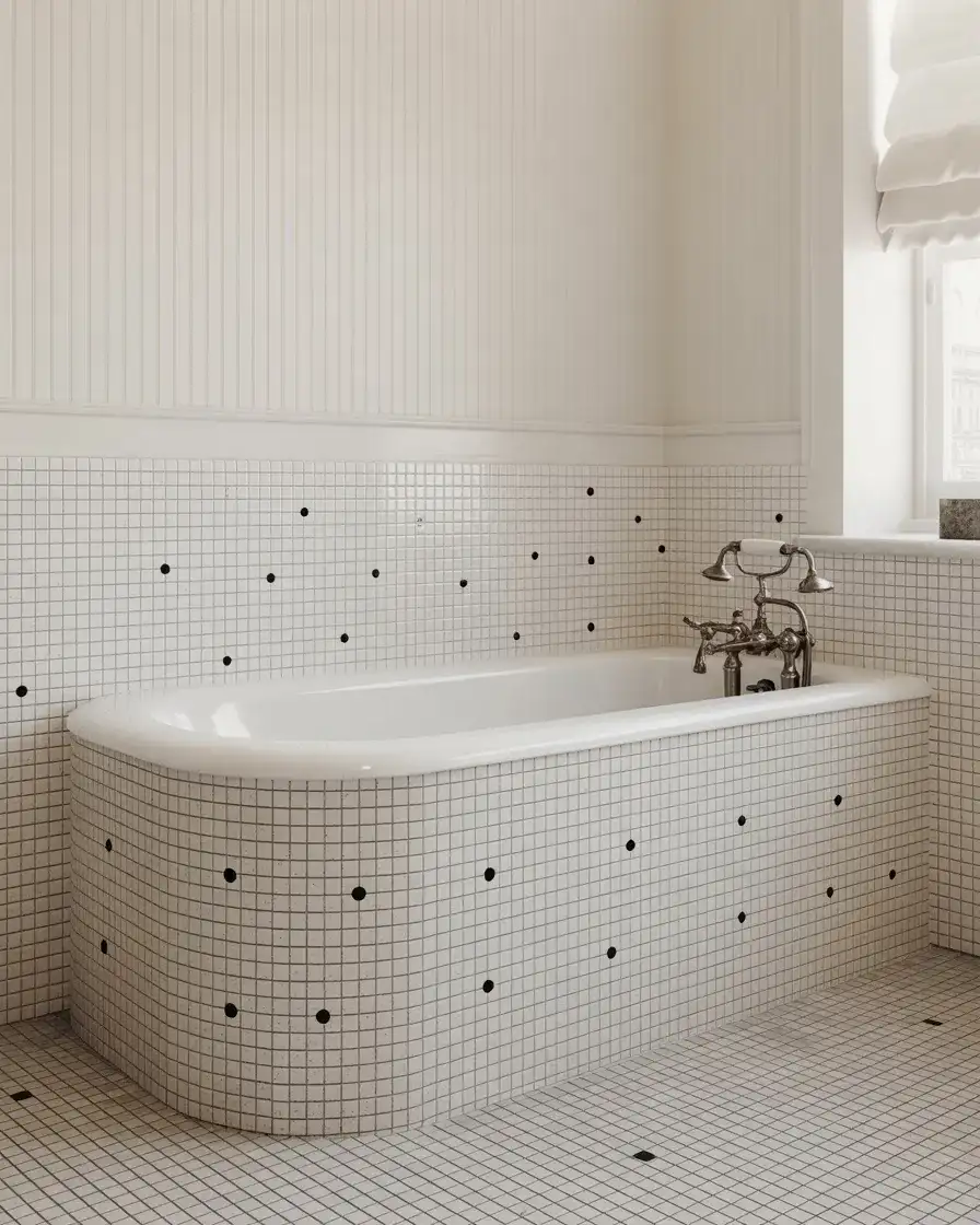 Tub Surround Ideas With Vintage Tile 2
