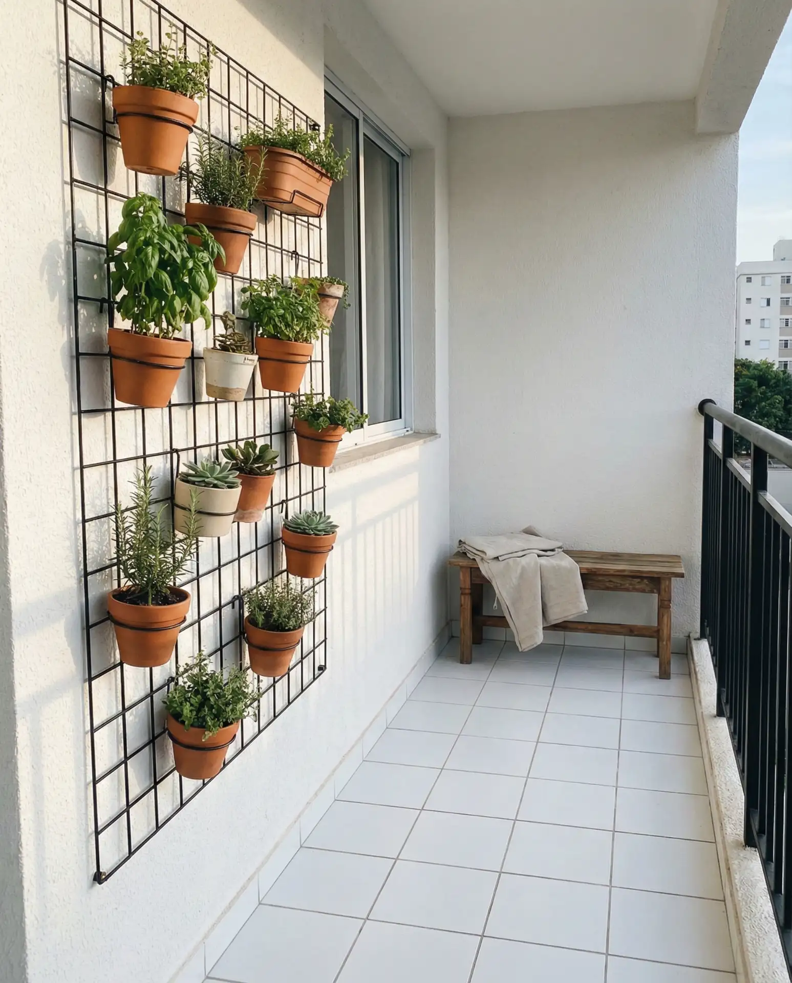 Vertical Garden Wall with Modular Planters 1