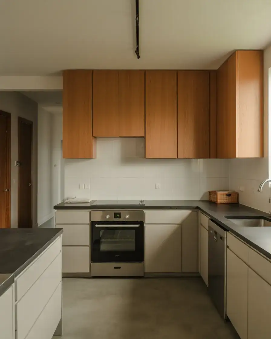 Wall Color Paint Black Countertops Gray Cabinets Combo 2