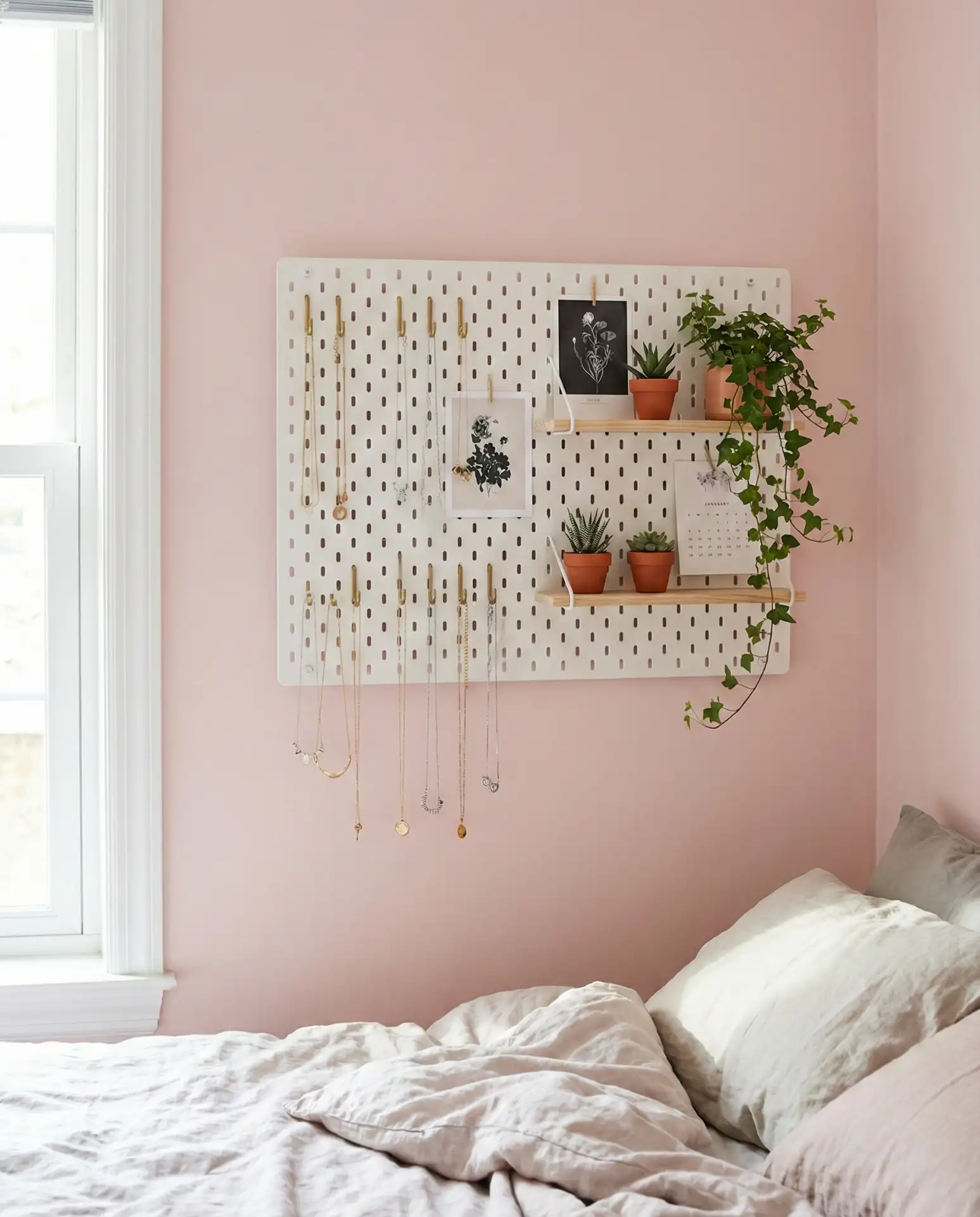 Wall-Mounted Pegboard for Accessories 2