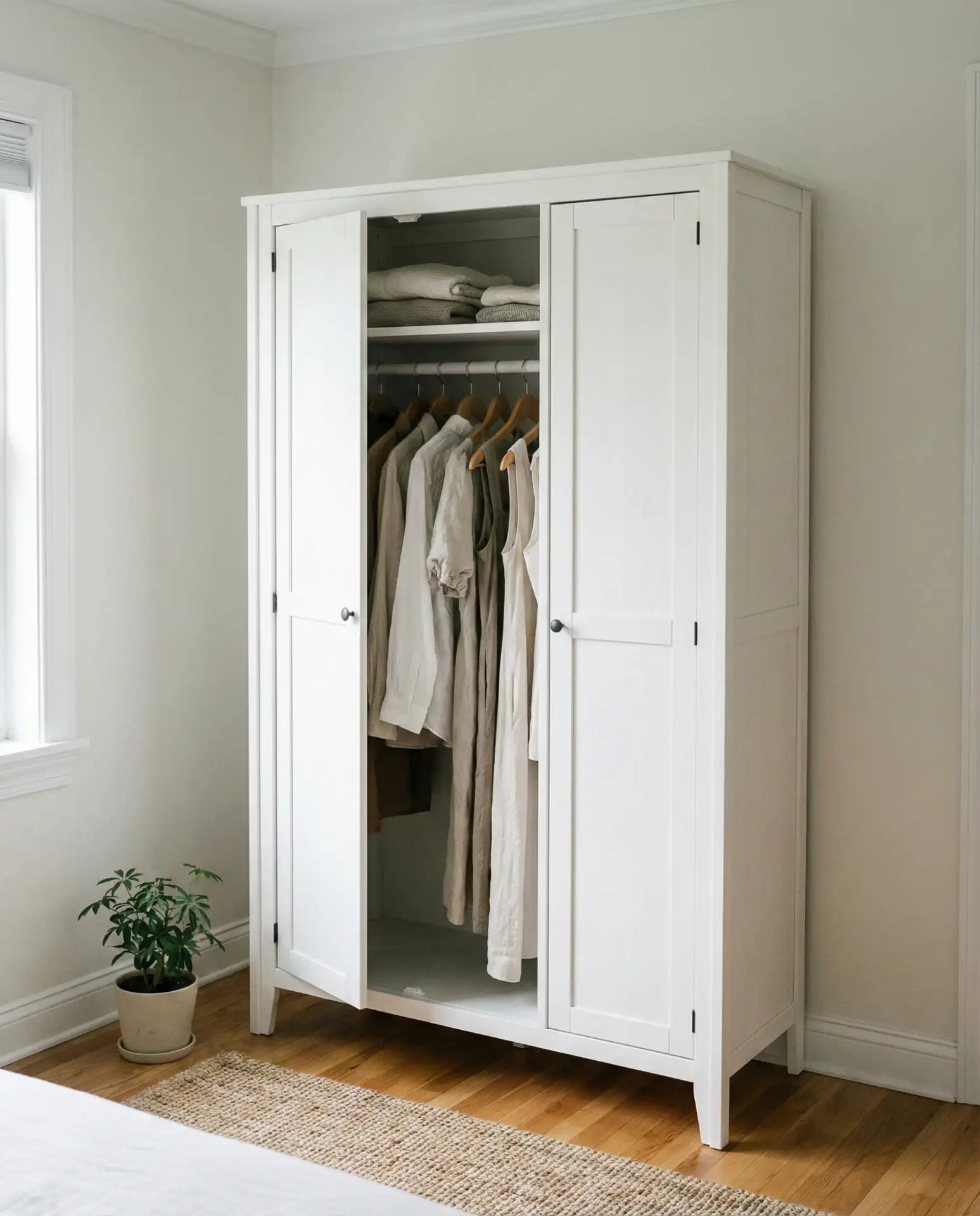 Wardrobe Armoires for Closet-Free Rooms 1