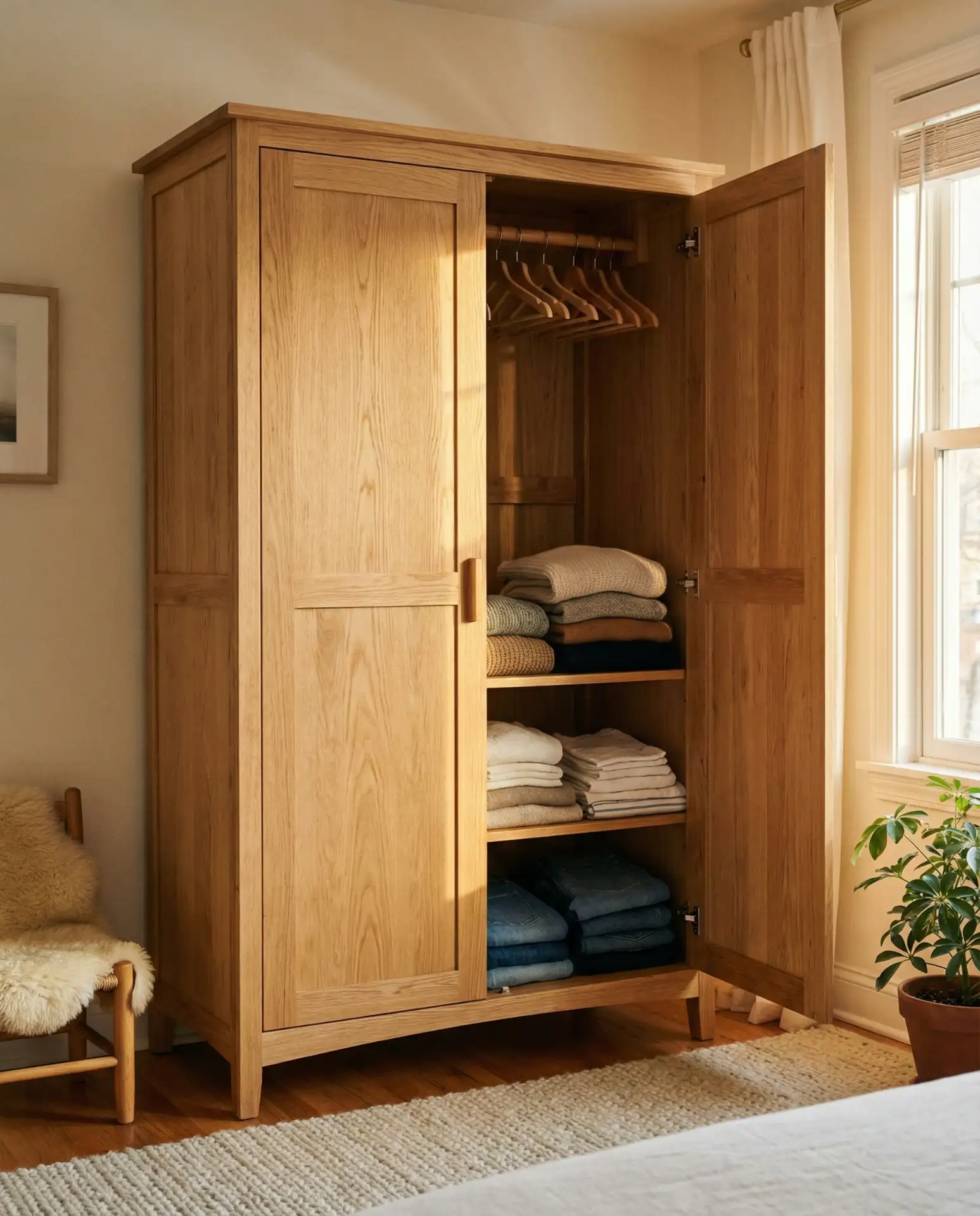 Wardrobe Armoires for Closet-Free Rooms 2