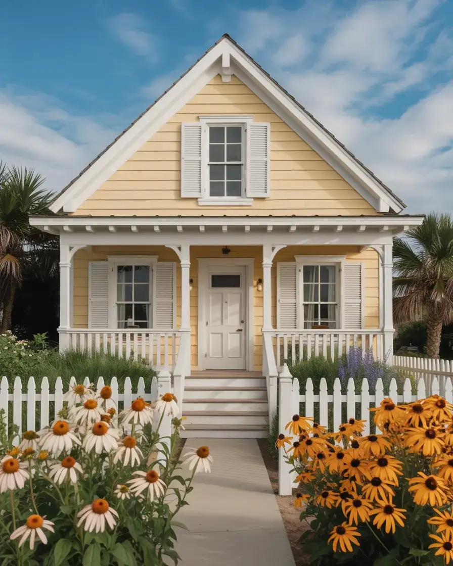 Yellow Sunshine Beach House 1