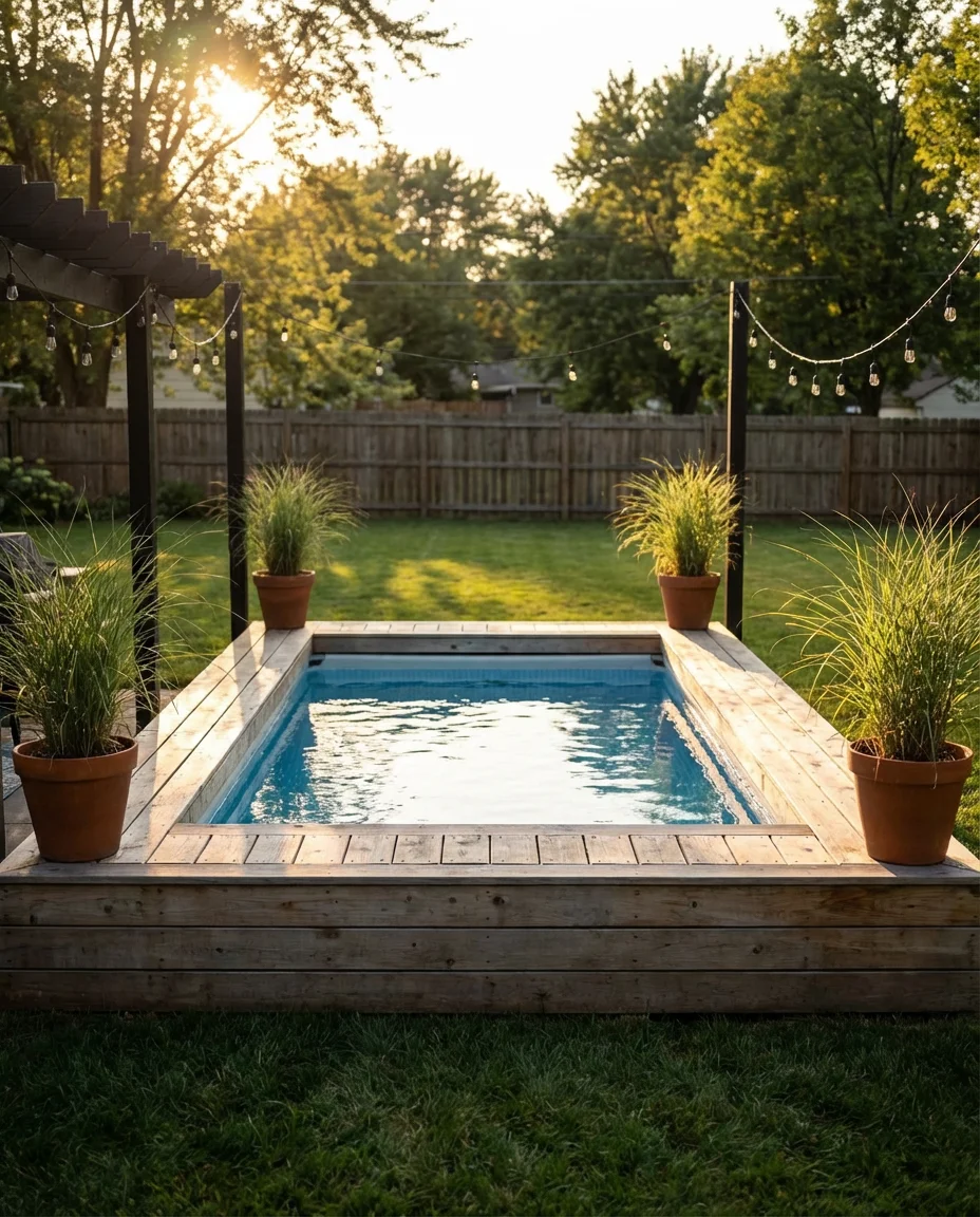 Above Ground Pool with Deck Surround 2