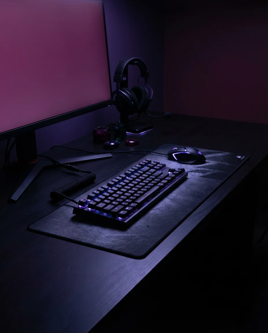 Aesthetic Dark Purple Gamer Den 2