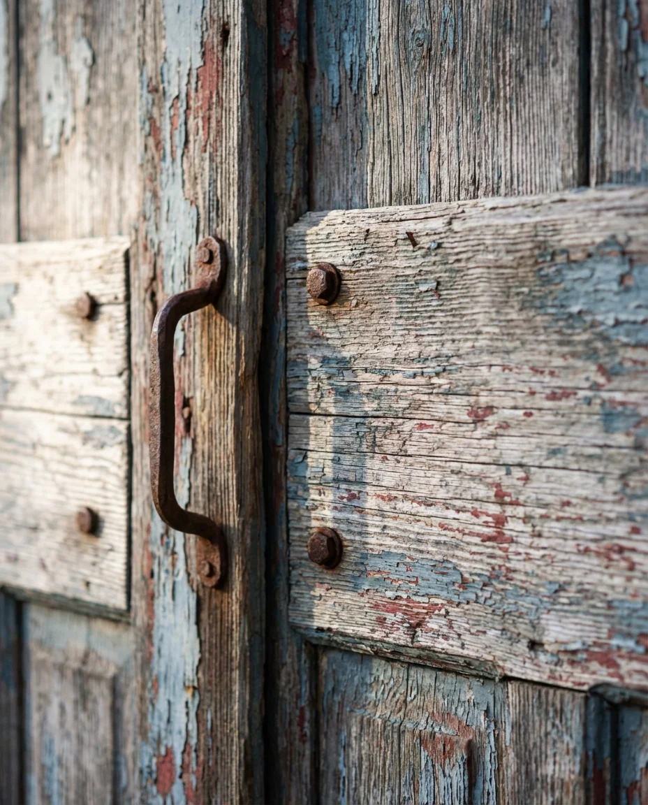 Antique Barn Door Sourced From a Salvage Yard 2