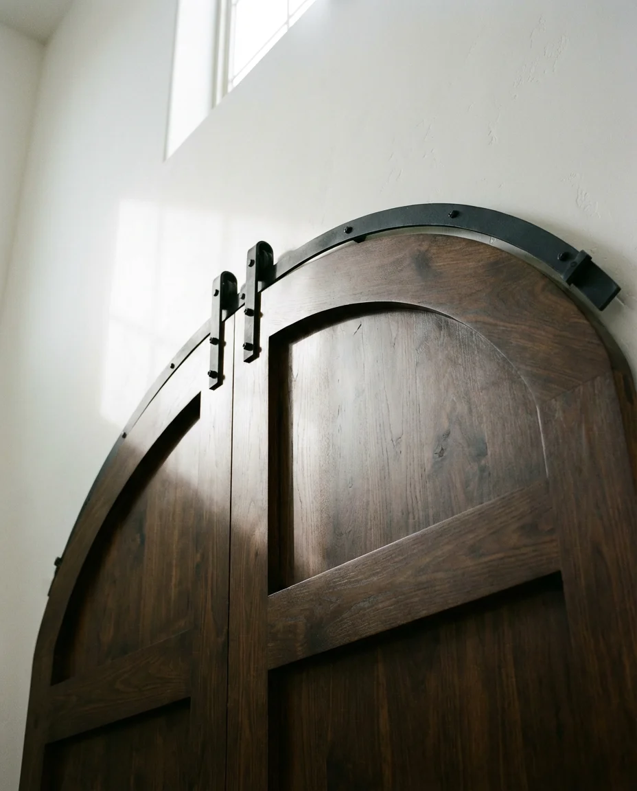 Arched Barn Door for a Dramatic Entryway 2
