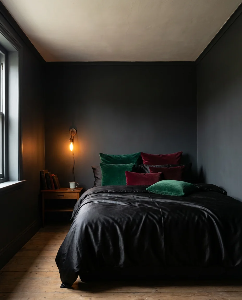 Baddie Bedroom with Dark Drama and Moody Lighting 1