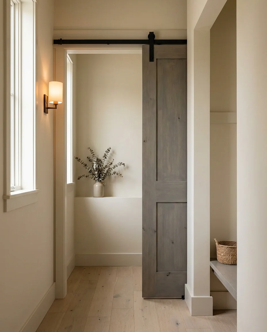 Bathroom Barn Door in a Small Ensuite 2