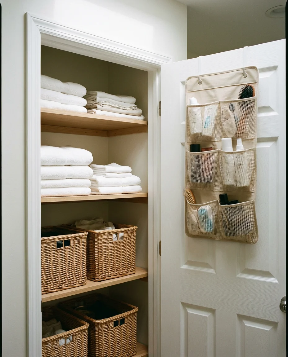 Bathroom Closet Organization 2