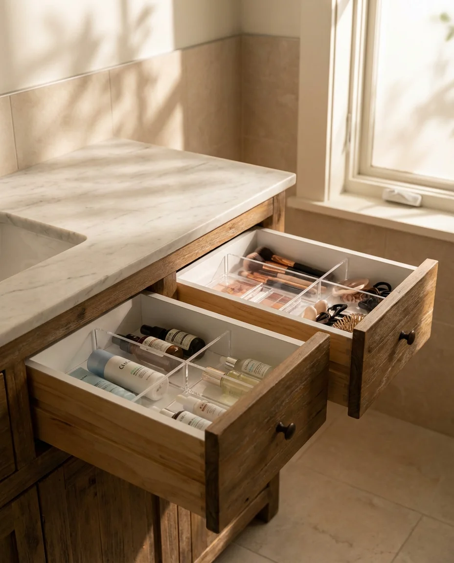 Bathroom Vanity Drawer Hack 2