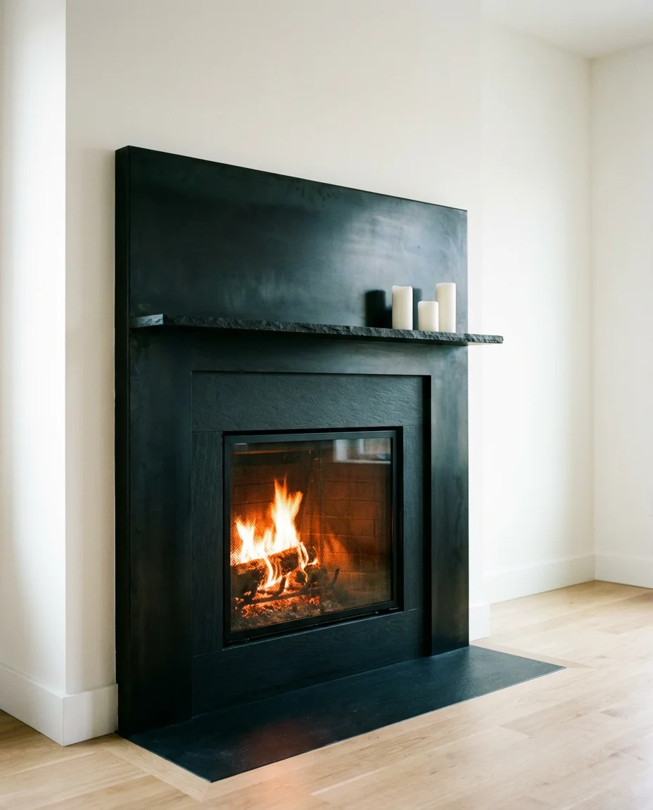 Black Fireplace Surround for Drama 1