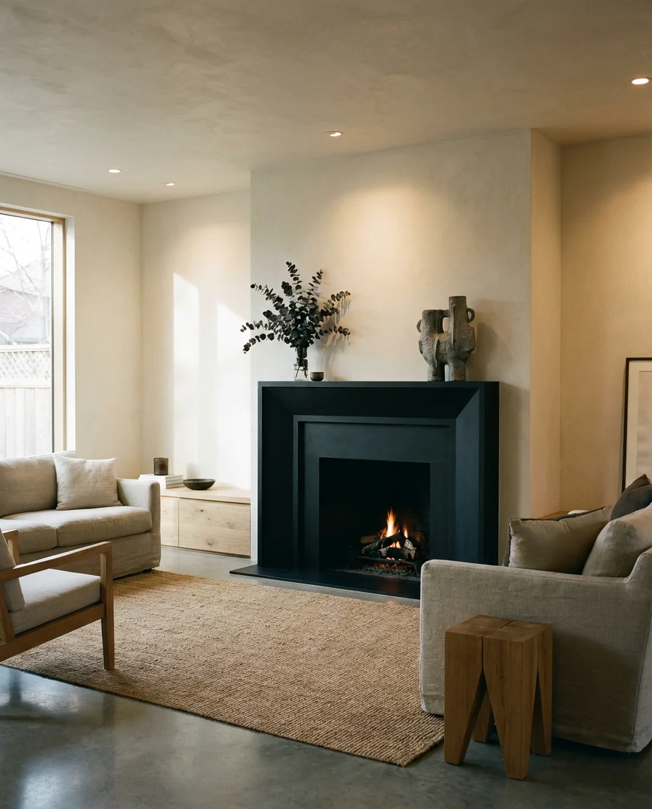 Black Fireplace Surround for Drama 2