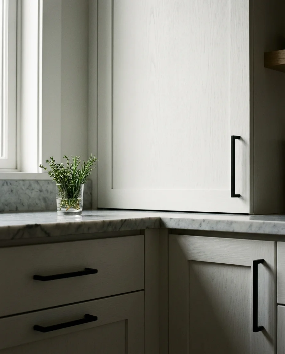 Black and White Minimalist Kitchen 2