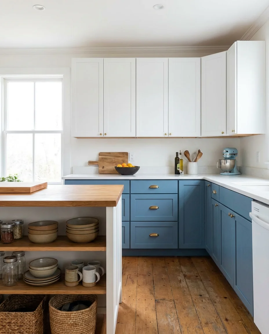 Bloxburg-Inspired Coastal Kitchen Design 1