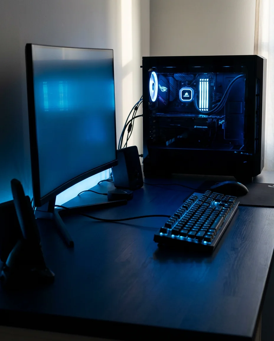 Blue Gradient Gaming Aesthetic 2