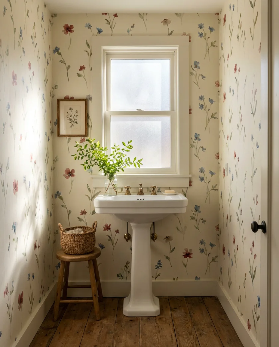 Botanical Wallpaper for a Layered Living Feel 1