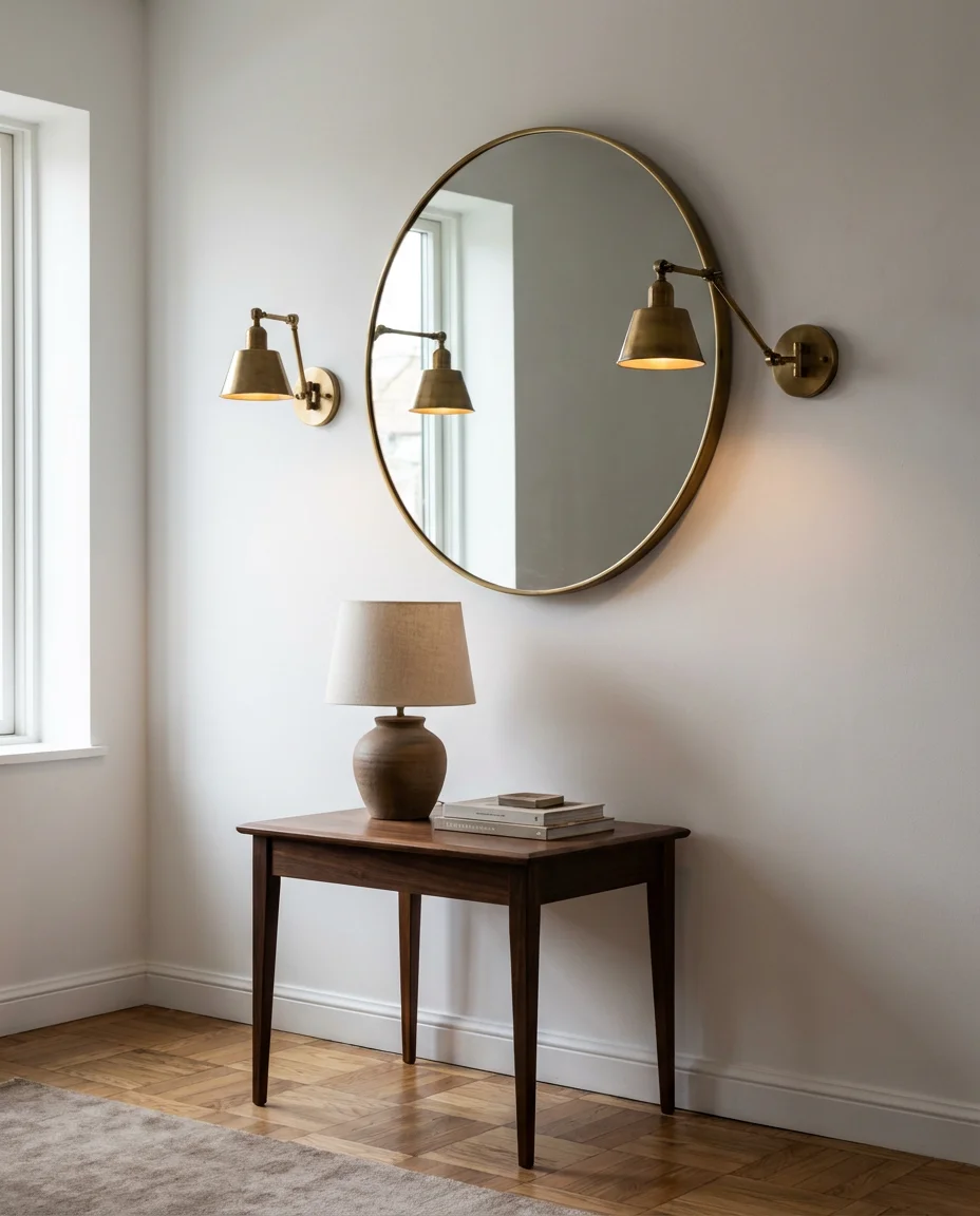Brass and Globe Lights for Mid-Century Hallways 2