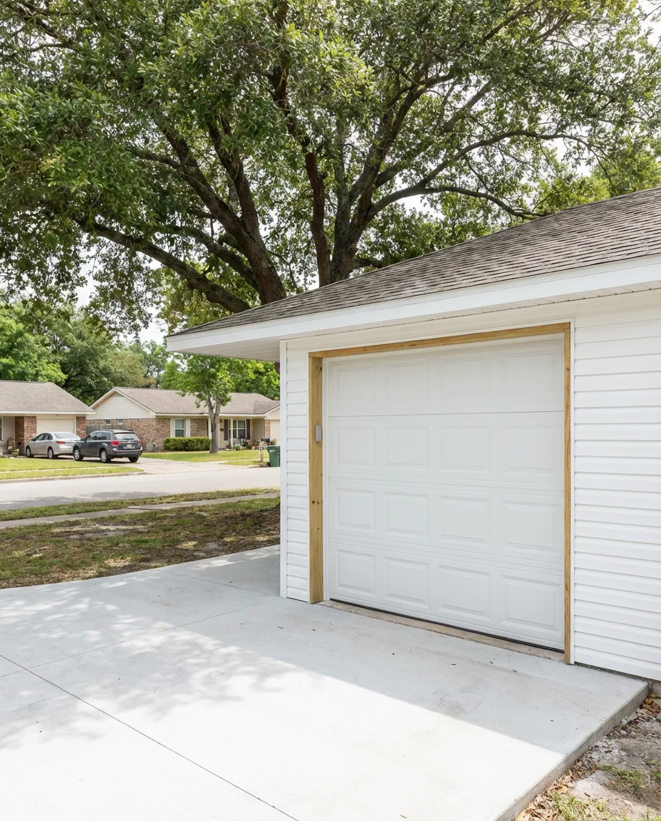 Closing In a Carport to Create a Real Garage 1
