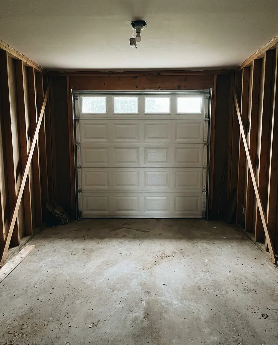 Closing In a Carport to Create a Real Garage 2