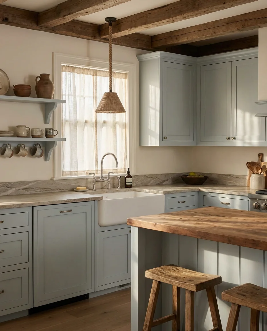 Coastal Kitchen Farmhouse Hybrid 1