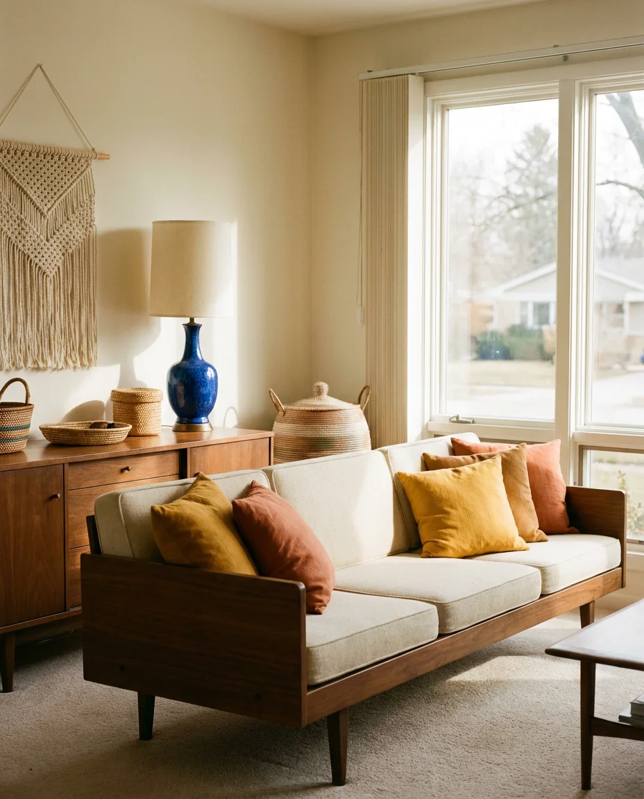 Colorful Boho Meets Mid Century Shapes 1